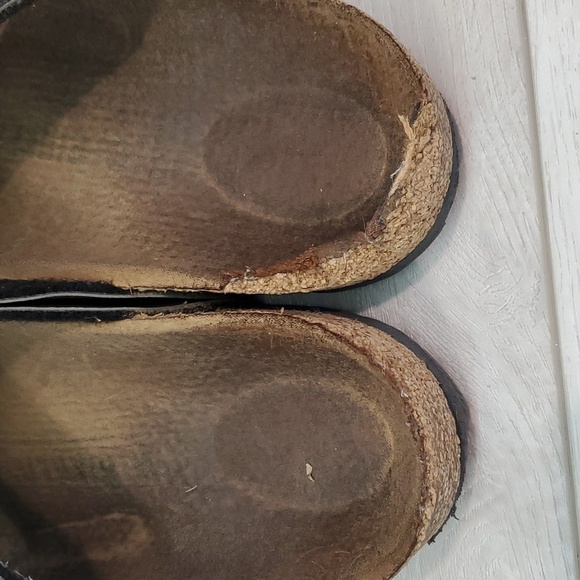 Birkenstock Women Comfort Sandals Slide 2 strap Sandals Flats shoes sz 37/6 - Picture 7 of 12